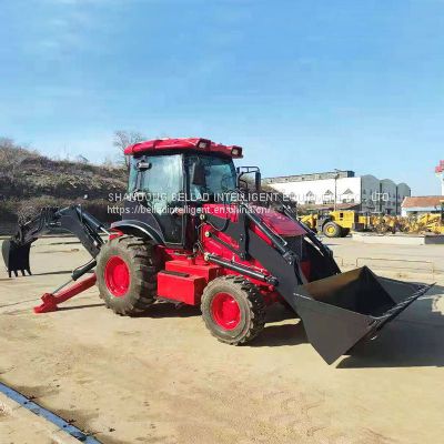 New Backhoe Loader Mini Tractor With Front End Loader And Backhoe