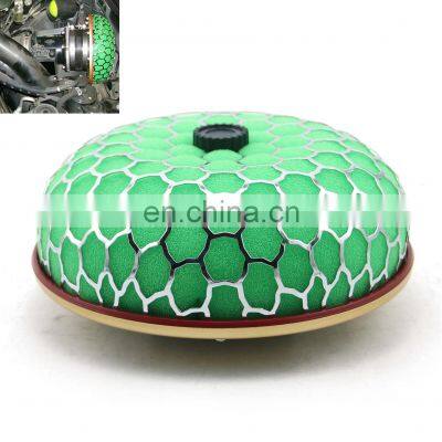 AUSO Universal 72mm Round Mushroom Design Green Oval Mushroom Air Filters For Toyota