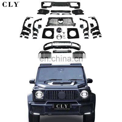 CLY Car Bumpers For 2019 2020 2021 2022 Benz G Class W464 Facelif BBS Front Car bumper Front Grille Wheel Arch Rear Car Bumper