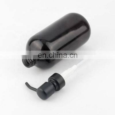 Factory Made Black Foam Packaging Shampoo Pump Kitchen Sink Soap Dispenser Black 500Ml Plastic Bottle With Gold Pump