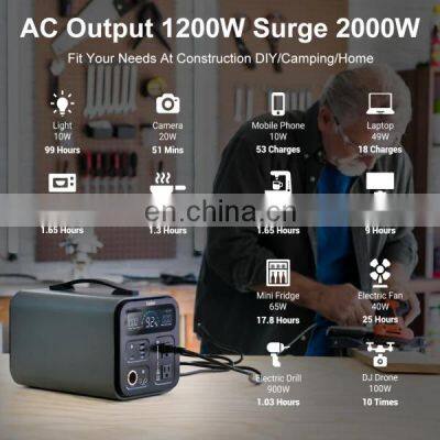 USA Warehouse Stock Portable Solar Generator 500 W 1000W 2000W Home Use Solar Power Station 220V Solar Power Generator photo-2