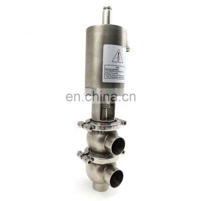 Now Professionally Used Two Sections Sanitary Manual Reversing Automatic Stainless Steel Valve