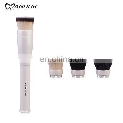 3 in 1 Electric Waterproof Facial Cleansing Rotating Makeup Brush Foundation Brush Cosmetic Tools for Skin Care photo-2