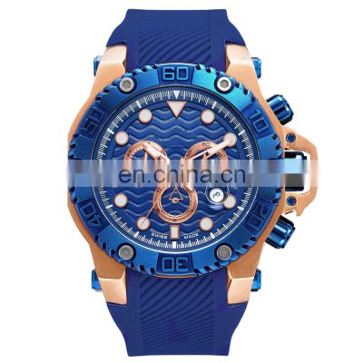 New Design Sport Mens Oversized Watches Men Wrist Watch Chrono Men Quartz Watch with Logo