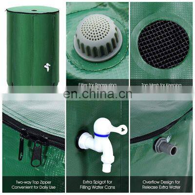 100 Gallon Foldable Car Water Barrel Portable Rain Barrel Water Collector Tank With Diverter photo-4