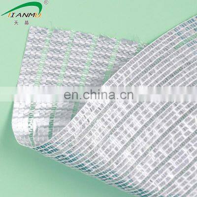 Sun Reflective Aluminum Shade Net Woven Fabric Silver Shade Mesh Heat Control Aluminum Shade Cloth