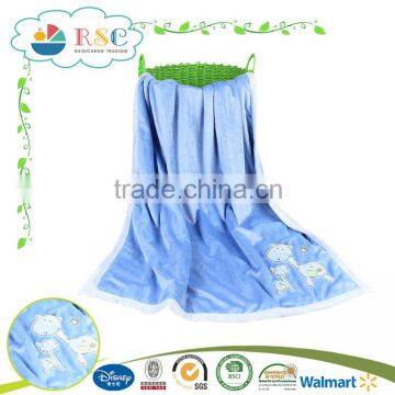 Wholesale high quality comfortable Embroidered baby blanket