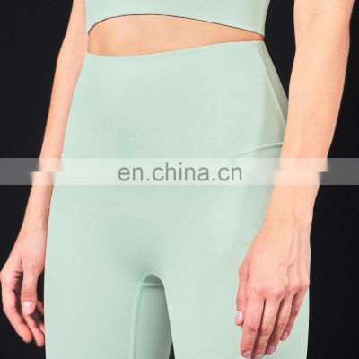 Wholesale Tummy Control Yoga Short Workout Running Athletic High Waist Sport Leggings for Women