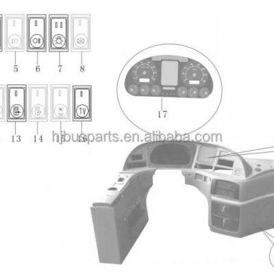 Good Price Original Bus Spare Parts 3712-00578 Rocker Switch ZK6129H ABS Switch for Chinese Bus photo-6