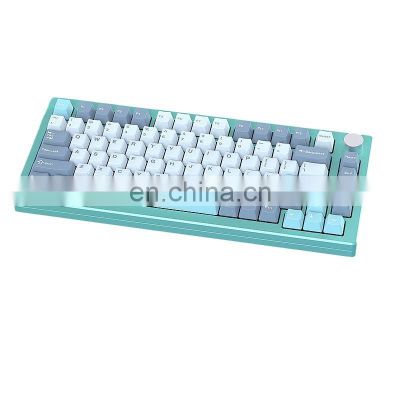 82 key hot swap switch Custom CNC Aluminum keyboard RGB Wireless 2.4G wired three-mode Gasket gaming mechanical keyboard