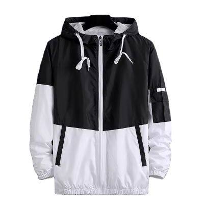 OEM Custom Logo Wind breaker Fashion Men Outdoor Sports Plus Size Windbreaker Jacket For Men