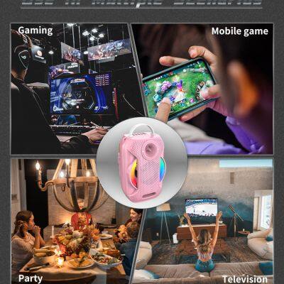 JQS405 OEM Bass Sound Portable 4-inch Speaker 8W Power Wireless Bluetooth Speaker for Outdoor