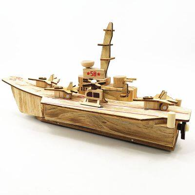 Wooden Aircraft Carrier Model photo-3