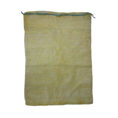 Bolsa tubular de malla de plástico PP ecológica y duradera del fabricante con cordón de cierre para uso en la agricultura y la industria de frutas y verduras