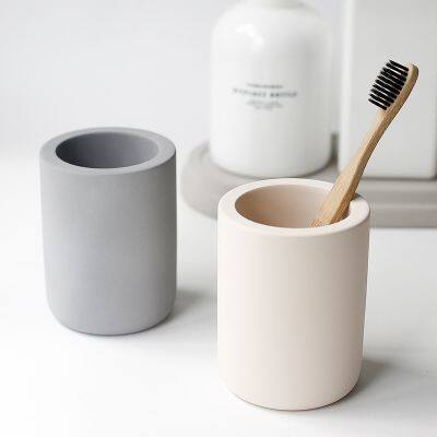 Absorbent Cup Shape Diatomite Stone Toothbrush Holder Supplier photo-2