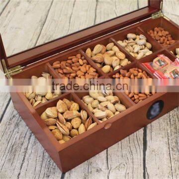 2016 Popular wooden storage box with paint &compartment wooden tea box,coffee box,,essential oil