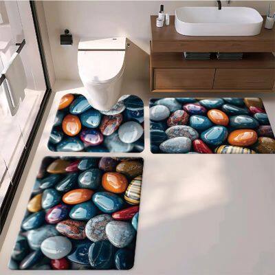 Luxury Wooden Print Anti-Fatigue Mat, Durable PVC Foam, Ergonomic Support for Bath Room photo-3