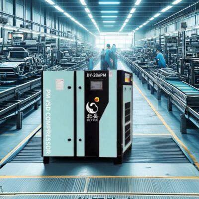 Plastic Machinery Equipment.Supporting Screw Air Compressor37KW6BAR.Silent and Energy-saving Design. photo-4