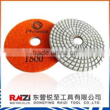 New 7 step wet polishing pads with round edge