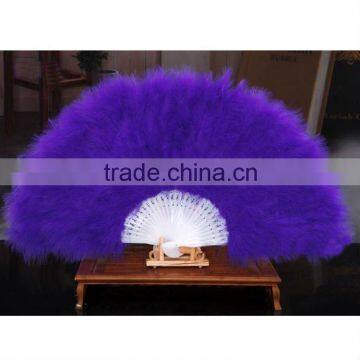 Wholesale Child blue feather fan Party supplies