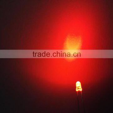 3mm Diffused Red Round Led Lamp 625nm photo-4