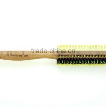 High Quality Nature Bamboo Rotating Hair Brush photo-5