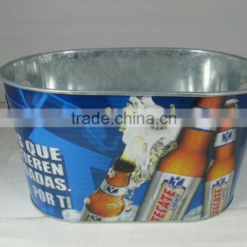 CCGB-T112 New Available 10L oval Metal ice bucket, tin beer bucket