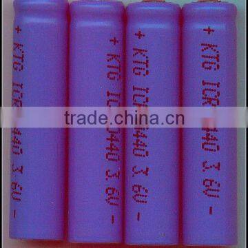 ICR10440 3.6V 360mAh battery