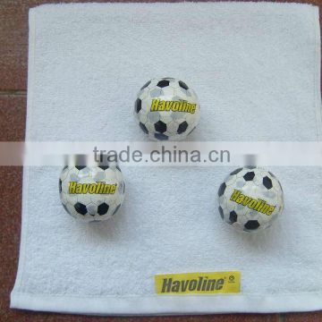 Thailand market Havoline football shape compressed gift towel