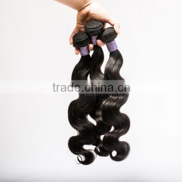 factory price natural body wave 100 human hair weave