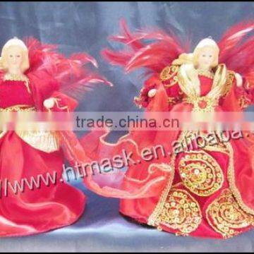 custom High 14'',16'',18''24'',28'',36'' fabric decorative ceram angel decorations product of yarn manufacturing company