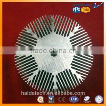 6063-T5 extrusion round aluminium heatsinks manufacturer