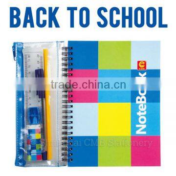 Fashion students notebook with pen stationary product set school