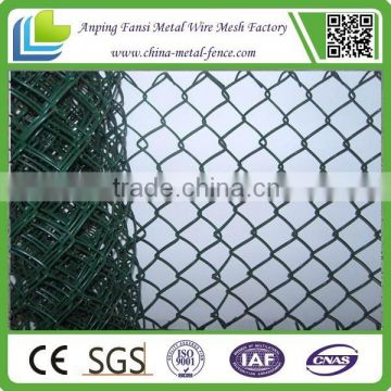 Used 6 foot black Galvanized/pvc chain fence for sale factory