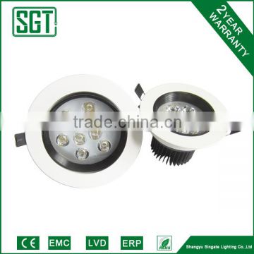 quality high power dimmable 5W7W9W IC type COB downlight