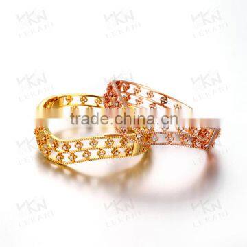 fashion gold front opening alloy jewelry bangles