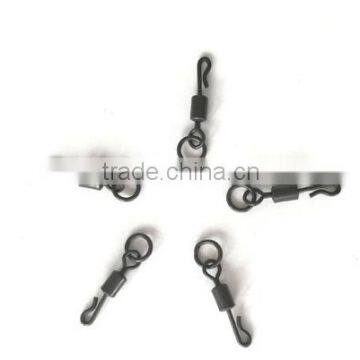 High quality Long body Q-shaped swing snap with solid ring for carp fishing accessory