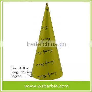 24 Degree Aluminium Foil Paper cone for ice Cream Wrapper