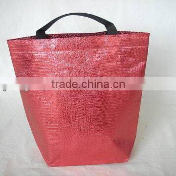 eco pp non woven lamiantion shopping bag with full printing ,pp woven shopping bag ,aluminum lamination.non woven shopping bag