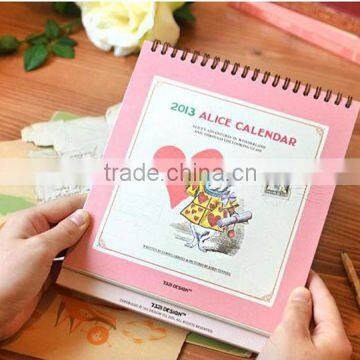 2014 calendar with customer's logo desk calendar for promotion