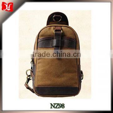 Waxed canvas travel bag canvas travel shoe bag canvas and leather backpack