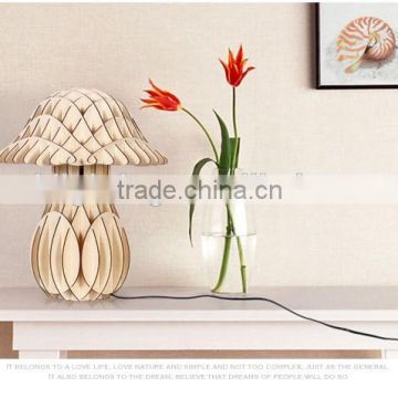 LED Wood table lamp LED Wooden table Light JK-879-13 Modern hotel decoration the mushroom lamp design hand wooden art