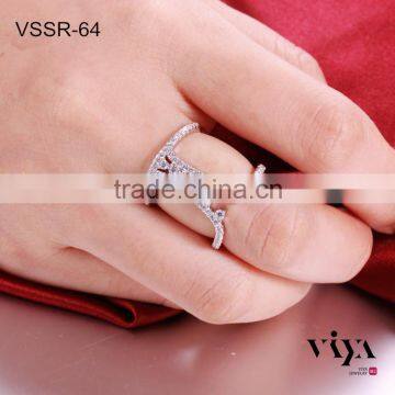 Fashion Design Men Engagement Ring, 925 Silver Ring, Diamond Ring