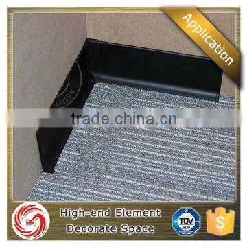 Hot Selling Anodized Clip Inner Corner Aluminium Wall Skirting Board for Bathroom photo-5
