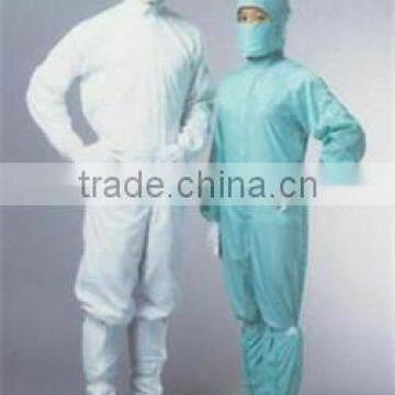 green disposable sterile surgical gown