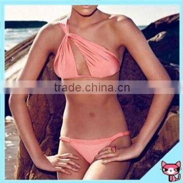 Special design pink girl bikini