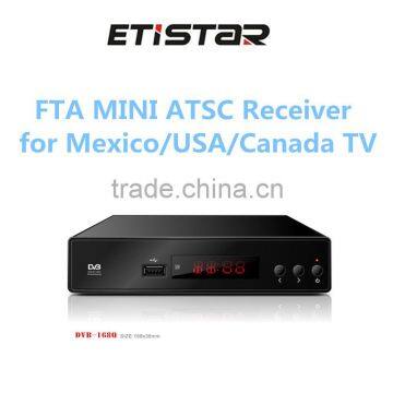 full hd Black digital FTA converter ATSC set top box for Mexico