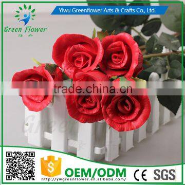Greenflower 2016 Wholesale Real Touch Latex PU China Artificial Flowers Rose for Wedding Decoration photo-3