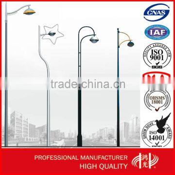 Powder Coating 10M Single Arm Antique Lamp Post for Sale