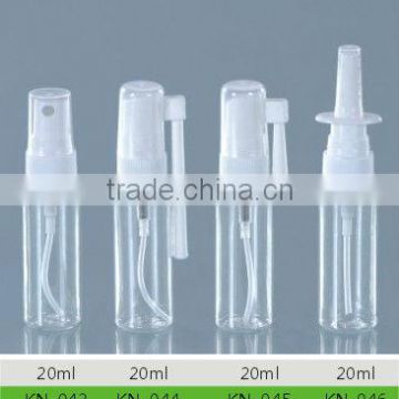 Plastic 20ml Clear Spray Bottles ,Nasal Spray Bottles,Throat Spray Bottles